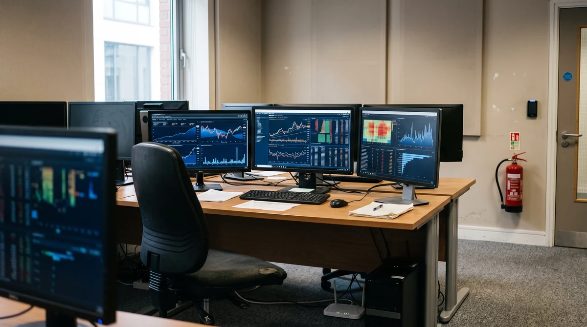 Secure data analysis room showing anonymised financial transaction patterns for gambling regulation research