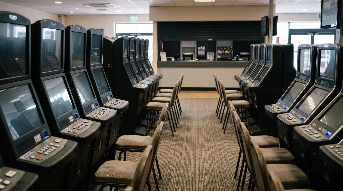 Gaming machines inside a British casino venue as a proposed tax increase puts pressure on land-based operators.