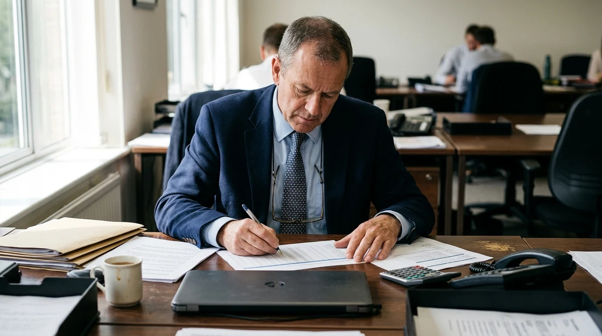 Financial papers and sports betting data on a desk during scrutiny of an offshore casino contract.